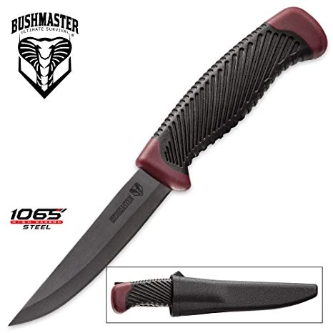 UC-3202 Bushmaster Maroon Carbon Steel Utility Knife 3 UC-3202 Bushmaster Maroon Carbon Steel Utility Knife