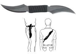 Black Ronin UC-1257 Double Blade Thrower/Tupla Terä Heittoveitsi -Bergner Store uc1257 b 1506 b92